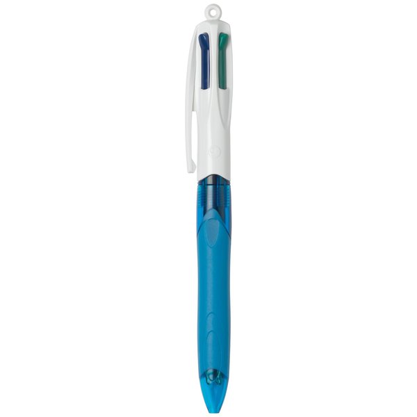 La classica Bic con 4 colori di scrittura: rosso, verde, blu e nero. Con inchiostro grasso per un eccellente qualità di scrittura. Punta da 1 mm per un tratto di scrittura medio. Da oggi disponibile anche nella nuova versione Grip.