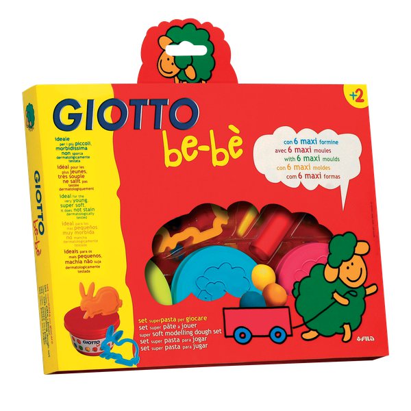 Pasta per giocare morbidissima a base di ingredienti  naturali per giocare in tutta tranquillità, ideale per sviluppare la manualità del bambino . Dermatologicamente testata. Non macchia e non sporca, per rimuoverla dai vestiti, è sufficiente lasciarla essicare e spazzolare. Con 6 maxi formine e accessori .