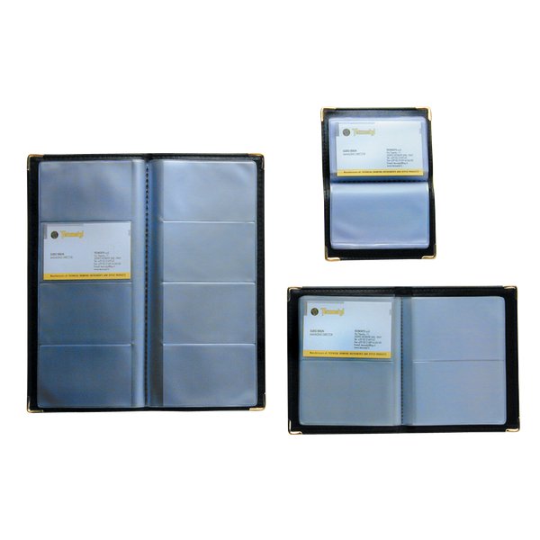 Portabiglietti da visita tascabili Tecnostyl - 96 posti - 11,5x25 cm - NC96 