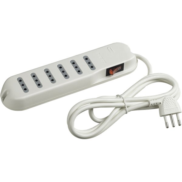 Multiprese Slim Bticino - spina: 10A - prese: 6 (10A) - S3653D