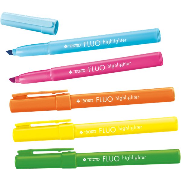 Evidenziatore Tratto Fluo Tratto - giallo - 1-5 mm - 733001 (conf.12)