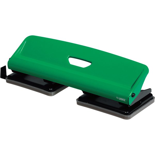 Perforatore a 4 fori fissi Lebez - verde/nero - 740