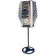 Portabrochure girevole da pavimento Deflecto - 54x54x165 cm - DE790064