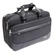 Borsa in resistente nylon con scomparto porta laptop imbottito, organiser multifunzione e tasche porta documenti. Tasca esterna con cerniera, maniglie imbottite.