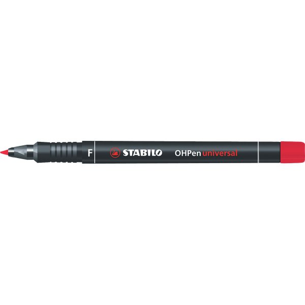 OHPen Universal permanente Stabilo - rosso - fine - 0,7 mm - 842/40
