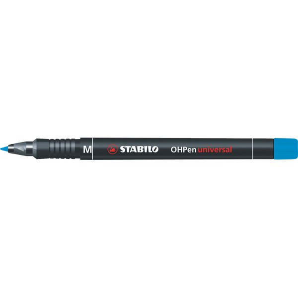 OHPen Universal permanente Stabilo - blu - media - 1 mm - 843/41