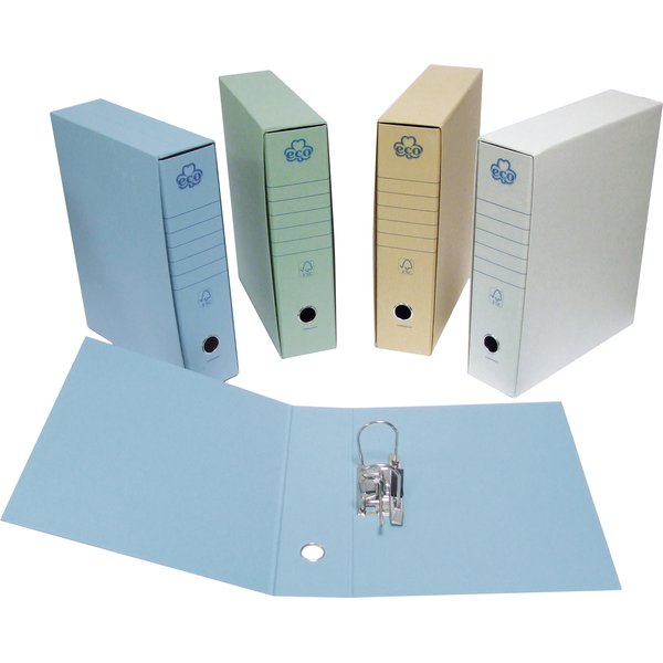 Registratori Eco Brefiocart - 8 cm - Protocollo - verde - 0201170.VE