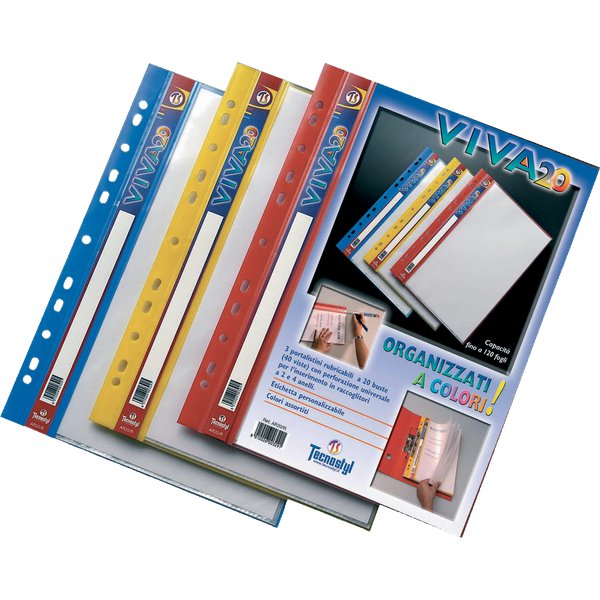 Portalistini Viva Tecnostyl - 20 tasche - 32x24,5 cm - AR20/R (conf.3)
