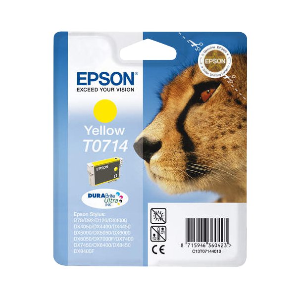 Originale Epson C13T07144011 Cartuccia inkjet ink pigmentato blister RS DURABRITE ULTRA giallo