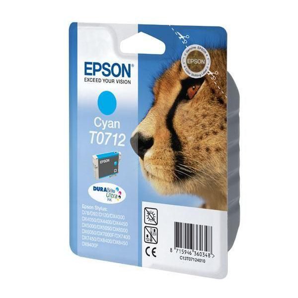 Originale Epson C13T07124011 Cartuccia inkjet ink pigmentato blister RS DURABRITE ULTRA ciano