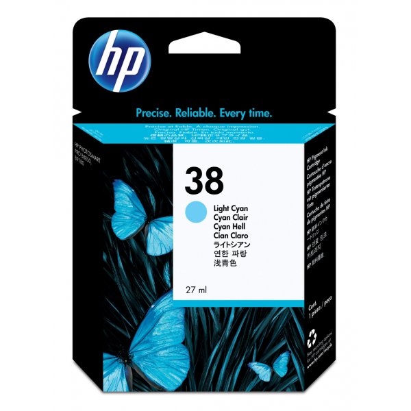 Originale HP C9418A Cartuccia inkjet ink pigmentato 38 ciano chiaro