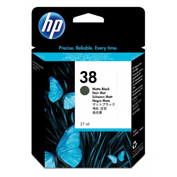 Originale HP C9412A Cartuccia inkjet ink pigmentato 38 nero opaco