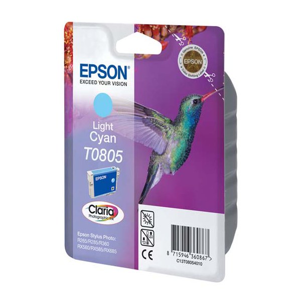 Originale Epson C13T08054011 Cartuccia inkjet blister RS CLARIA ciano chiaro