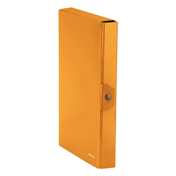Cartella a scatola WoW Leitz - 40 mm - Arancione metallizzato - 39650044