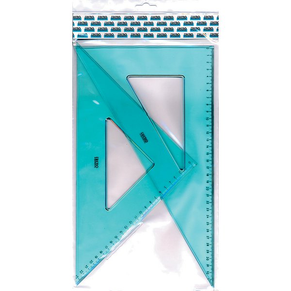 Linea Tecnoschool Arda - Confezione con squadra 45° e 60° - 45° e 60°  30 cm - 60330SS (conf.2)