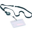 Cordoncino con  meccanismo a chiocciola Durable - nero - 44 cm - 80 cm - 8223-01 (conf.10)