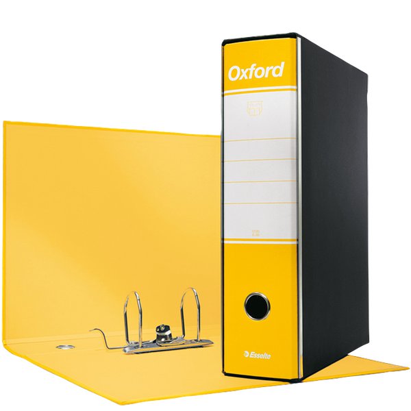 Registratori Oxford Esselte - commerciale - 8 cm - 23x30 cm - giallo - 390783090 (conf.6)