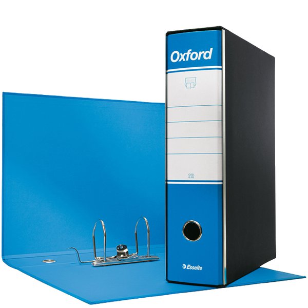 Registratori Oxford Esselte - commerciale - 8 cm - 23x30 cm - azzurro - 390783800