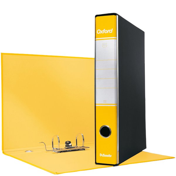 Registratori Oxford Esselte - protocollo - 5 cm - 23x33 cm - giallo - 390784090 (conf.8)