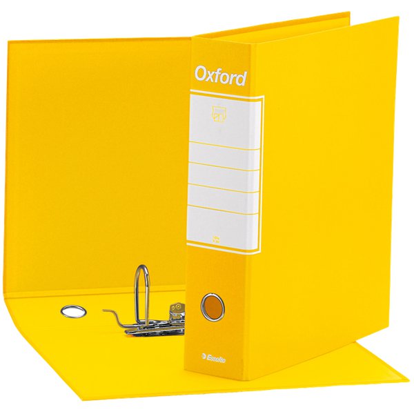 Registratori Oxford Esselte - protocollo - 8 cm - 23x33 cm - Giallo - 390785090 (conf.6)
