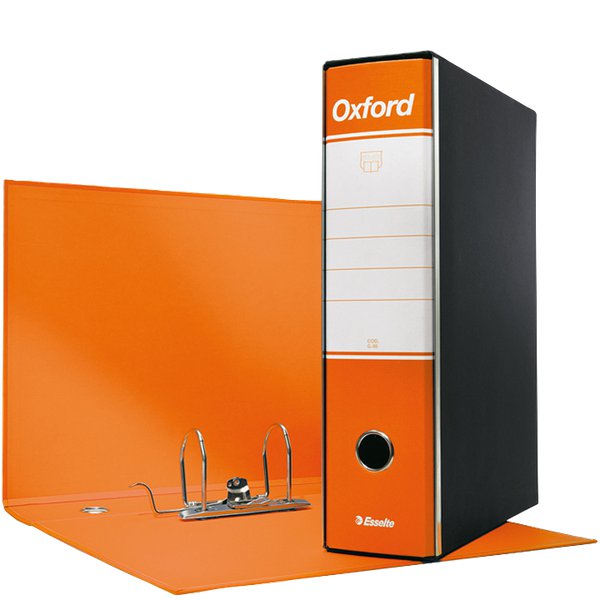 Registratori Oxford Esselte - protocollo - 8 cm - 23x33 cm - Arancione - 390785200