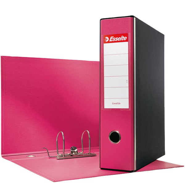 Registratori Eurofile Esselte - protocollo - 8 cm - 23x33 cm - fucsia - 390755900