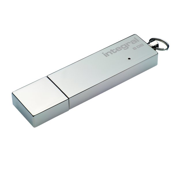 Chiavette USB Integral AG47 - 8 GB - USB 2.0 flash drive - grigio - INFD8GBAG47V2