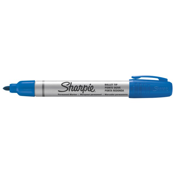 Marcatori permanenti Sharpie Metal Barrel  - small punta conica - blu - 1 mm - S0945730