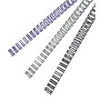 Dorsi metallici a 34 anelli GBC - 6 mm - 25 fogli - bianco - RG810470 (conf.100)