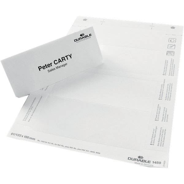 Segnaposto in cartoncino Durable - 1458-02 (conf.40)
