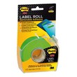 Etichette riposizionabili in rotolo Post-It - 25,4 mm x 17,7 m - verde neon - 2600-GEU