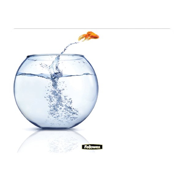 Tappetini mouse Brite Mat Fellowes - Fantasia pesci rossi - Mousepad rigido - 5802901
