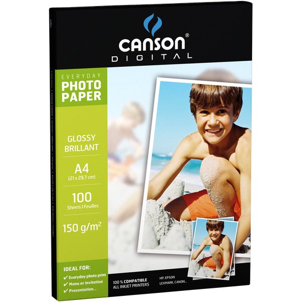 Carta fotografica Everyday Canson - glossy - 180 g/mq - A4 - 0004318 (conf.100)