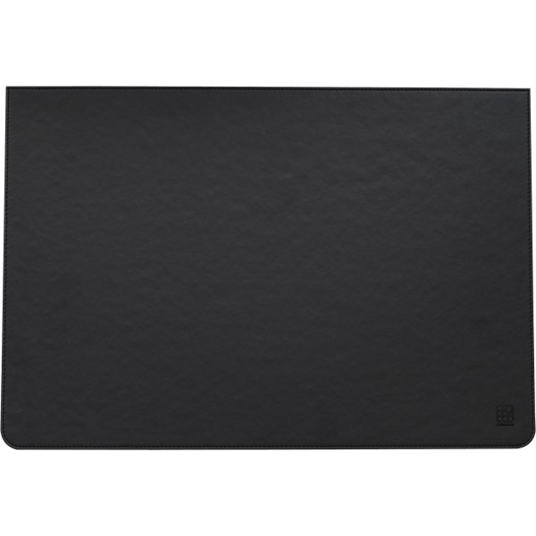 Sottomano in pelle ecologica Orna - 49,5x34 cm - nero - 0743CLA1000