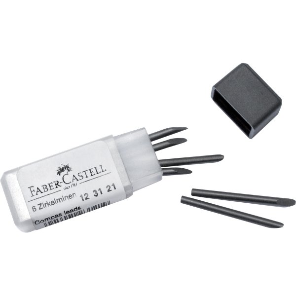 Mine per compasso Faber Castell - 2 mm - 123121 (conf.6)