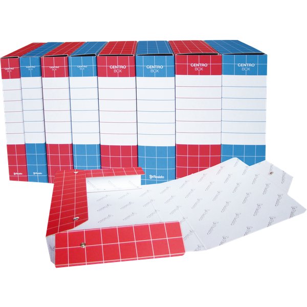 Cartelle portaprogetti CENTRO BOX Resisto -  10 cm - blu - RES0710.BL