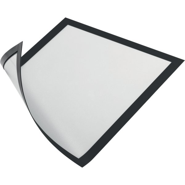 Cornice magnetica Durable - A4 - 25x0,45x32,5 cm - porta avvisi - nero - 4869-01 (conf.5)