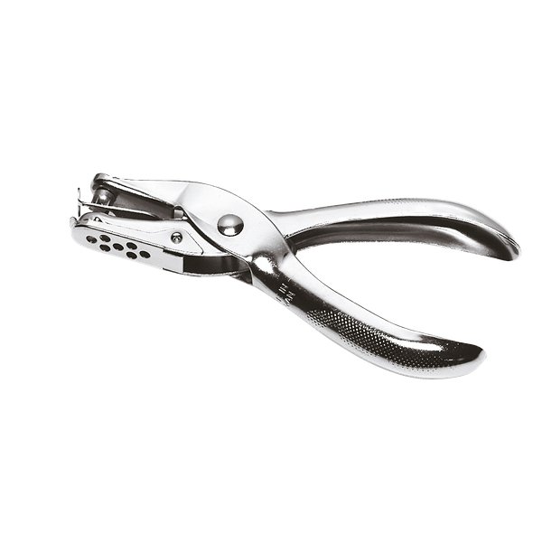 Perforatore a un foro Lebez - 6 fogli - argento - 5820