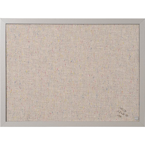 Pannello in tessuto Bi-Office - 60x45cm - grigio perla - FB0470608