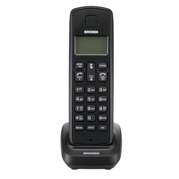 Telefono Cordless ROXY Brondi - 1 Telefono - nero - ROXI