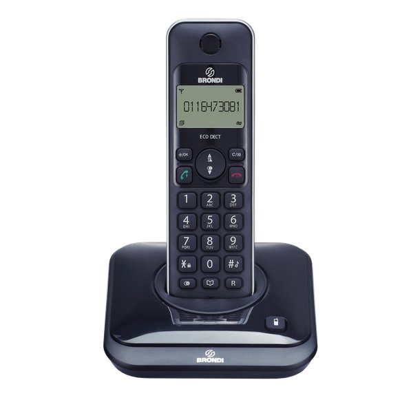 Telefono Cordless ROXY Brondi - 2 Telefoni - nero - ROXI TWIN