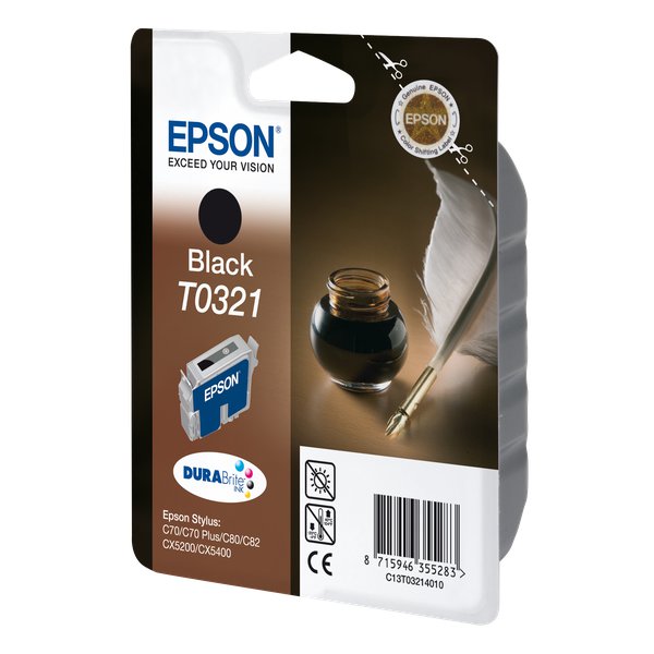 Originale Epson C13T03214010 Cartuccia inkjet ink pigmentato blister RS nero