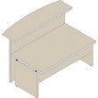 Reception Dubai -  pannello - 80 cm - 106 cm - 105 cm - B029L Ac