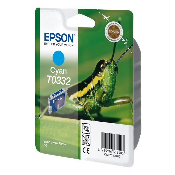 Originale Epson C13T03324010 Cartuccia inkjet blister RS STYLUS PHOTO ciano