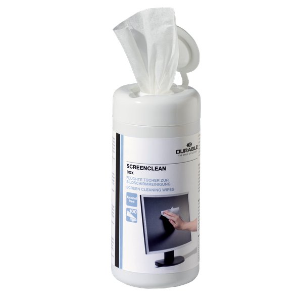 Salviette pulizia schermo Tub 100 Durable - erogatore - salviette umidificate - 5736-02