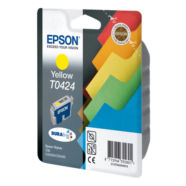 Originale Epson C13T04244010 Cartuccia inkjet ink pigmentato blister RS DURABRITE giallo