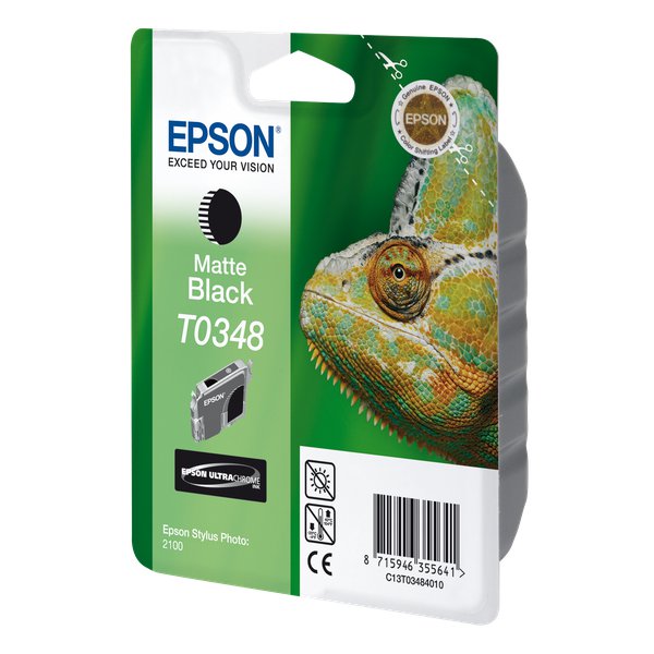 Originale Epson C13T03484010 Cartuccia inkjet ink pigmentato blister RS STYLUS PHOTO nero opaco