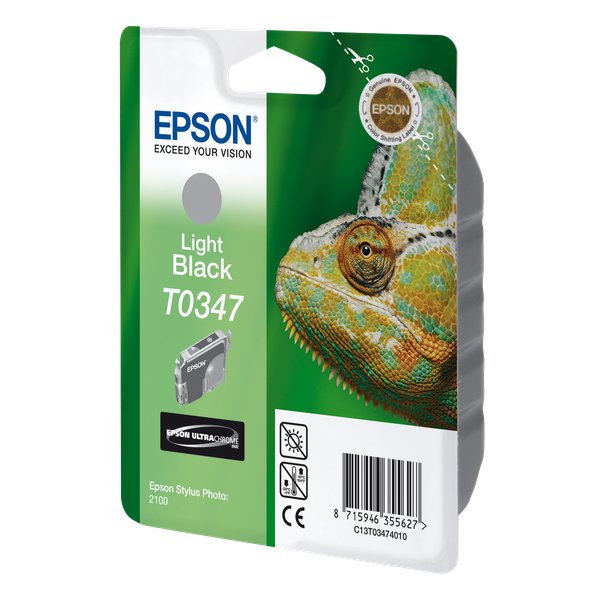 Originale Epson C13T03474010 Cartuccia inkjet ink pigmentato blister RS STYLUS PHOTO nero chiaro