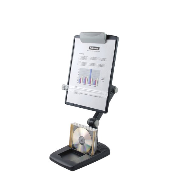 Leggio flessibile con base pesante Fellowes - grigio grafite - 9169801
