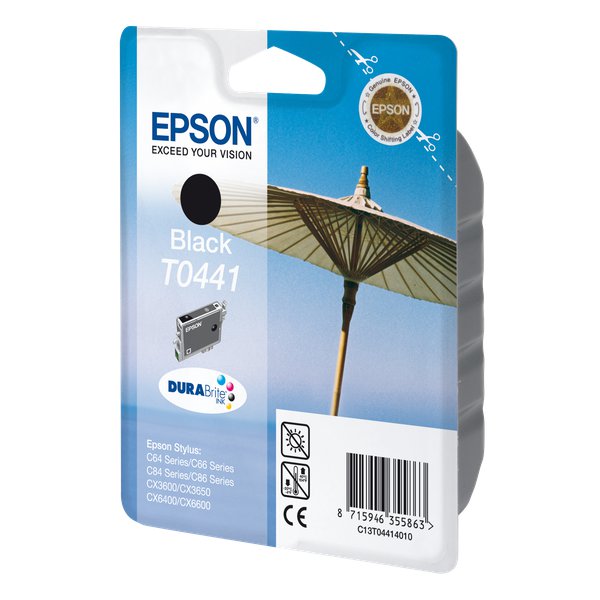 Originale Epson C13T04414010 Cartuccia inkjet ink pigmentato blister RS DURABRITE nero